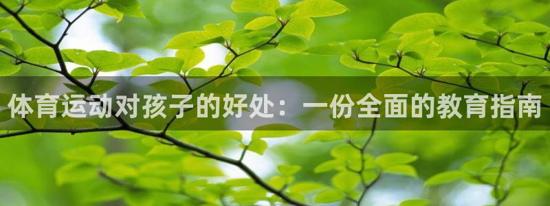 海南尊龙官网下载发展怎么样：体育运动对孩子的好处：一份全面的