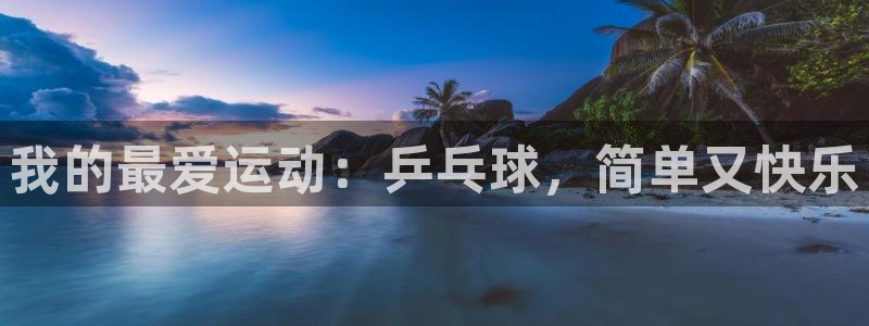 尊龙官方正版app官网：我的最爱运动：乒乓球，简单又